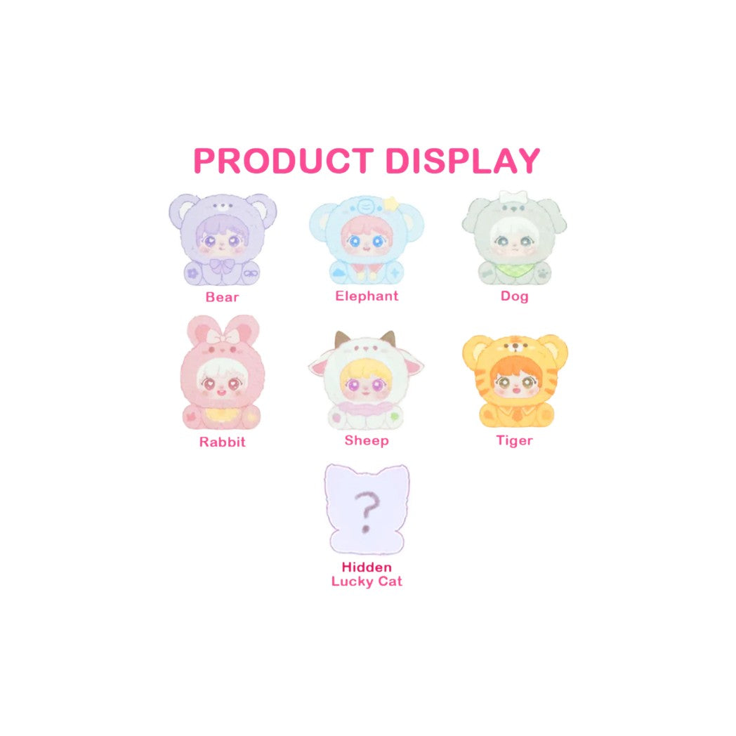 Sanmi Rabbit's Little Baby Hand in Hand Series Plush Blind Box (Case)